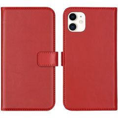 Selencia Cover a libro in vera pelle Apple iPhone 11 - Rosso