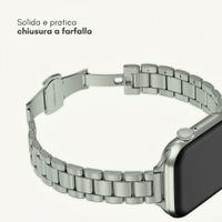 Selencia Cinturino sottile in acciaio a maglie Apple Watch | 38/40/41/42 mm - Argento