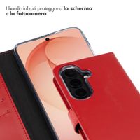 Selencia Cover a libro in vera pelle Samsung Galaxy S26 Plus - Rosso