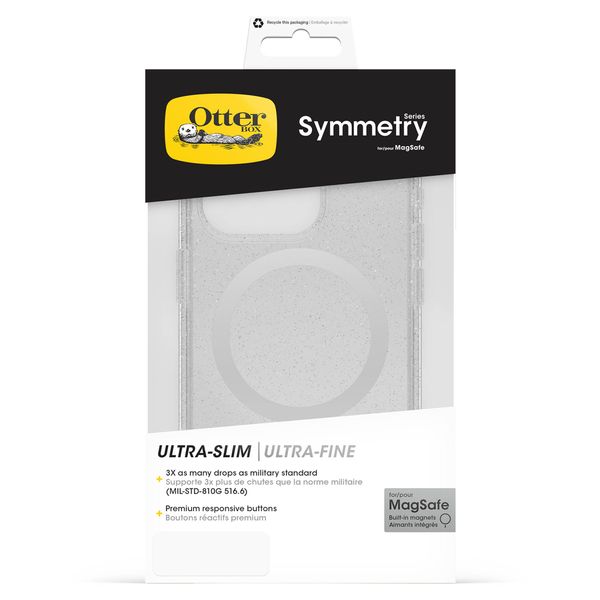 OtterBox Cover Posteriore Trasparente Symmetry con MagSafe Apple iPhone 15 Pro - Stardust