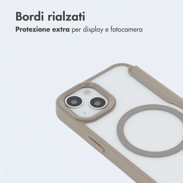 imoshion Bookcase trasparente con MagSafe Apple iPhone 14 / 13 - Beige