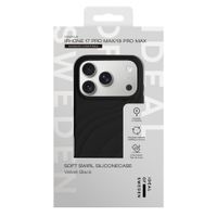 iDeal of Sweden Custodia Soft Swirl Silicone MagSafe Apple iPhone 17 Pro Max - Velvet Black