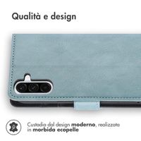 imoshion Cover a libro di Lusso Samsung Galaxy A36 - Azzurro