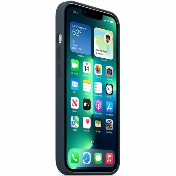 Apple Cover Posteriore in Silicone con MagSafe Apple iPhone 13 Pro Max - Abyss Blue