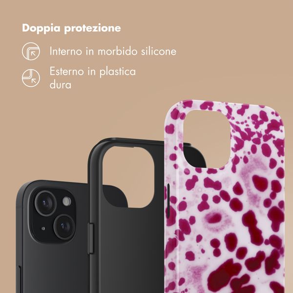 Selencia Cover Posteriore Vivid Apple iPhone 15 - Cosmic Orchid