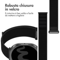 imoshion Cinturino in nylon Samsung Galaxy Watch 8 (40/44mm) / Classic (46mm) - Nero