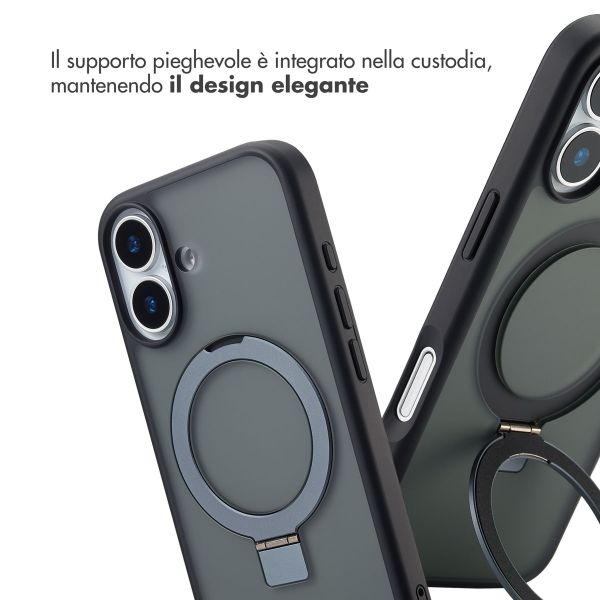 Accezz Cover con anello e supporto con MagSafe Apple iPhone 17 - Nero
