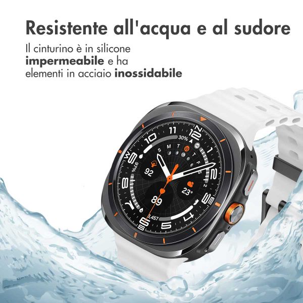 imoshion Cinturino Ocean in silicone Samsung Galaxy Watch Ultra (2024/2025) - Bianco