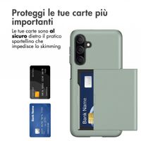 imoshion Cover Posteriore con Porta Carte Samsung Galaxy A27 (5G) - Verde