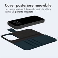 imoshion Cover a libro di lusso 2-in-1 rimovibile Apple iPhone 18 Pro / 17 Pro - Blu