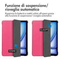 imoshion Cover a libro Trifold Apple iPad Air 11 pollici (2026) M4 / (2025) M3 / (2024) M2 / Air 5 (2022) / Air 4 (2020) - Pink