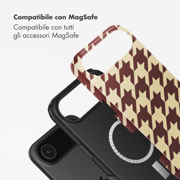 Selencia Cover posteriore Vivid con MagSafe Apple iPhone Air - Pied-de-Poule