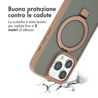 Accezz Cover con anello e supporto con MagSafe Apple iPhone 16 Pro - Marrone
