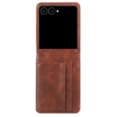 imoshion Cover a libro di Lusso Samsung Galaxy Z Flip 8 - Marrone scuro