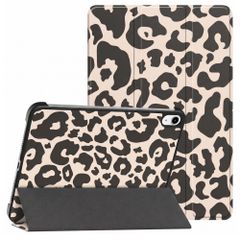 imoshion Cover Trifold Design Apple iPad 11 (2025) 11 pollici A16 / iPad 10 (2022) 10.9 pollici - Leopard