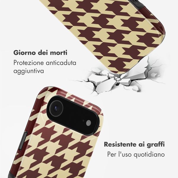 Selencia Cover posteriore Vivid con MagSafe Apple iPhone Air - Pied-de-Poule
