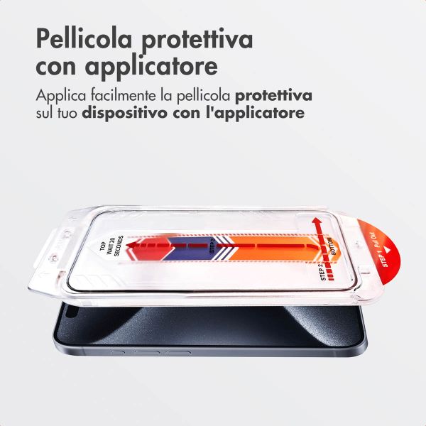 Accezz Vetro temperato + Applicatore Apple iPhone 15 Pro Max