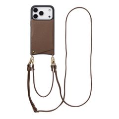 Selencia Cover per telefono Nova con cordino e portacarte Apple iPhone 17 Pro - Mocha Brown