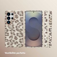 Selencia Cover Sabi Stampa pantera con MagSafe Samsung Galaxy S25 Ultra - Soft Ivory