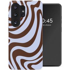 Selencia Cover Posteriore Vivid Samsung Galaxy S26 Ultra - Dream Swirl Chocolate