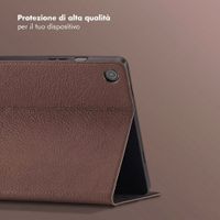 Selencia Cover Riva Samsung Galaxy Tab A9 Plus - Mocha Brown