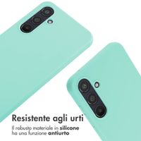 imoshion Cover in Silicone con Cordino Samsung Galaxy A55 - Menta verde