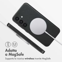 Accezz Cover in Pelle con MagSafe Samsung Galaxy S24 - Onyx Black