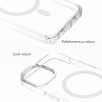 Selencia Cover posteriore Rivièra MagSafe con gancini rimovibili Apple iPhone 14 / 13 - Trasparente