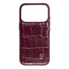 iDeal of Sweden Cover posteriore in pelle vegana MagSafe Apple iPhone 18 Pro / 17 Pro - Fine Wine Croco