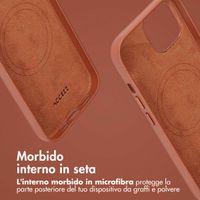 Accezz Cover in pelle 2 in 1 con MagSafe Apple iPhone 15 - Sienna Brown