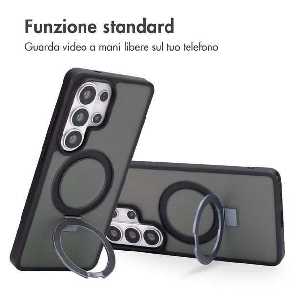 Accezz Cover con anello e supporto con MagSafe Samsung Galaxy S26 Ultra - Nero