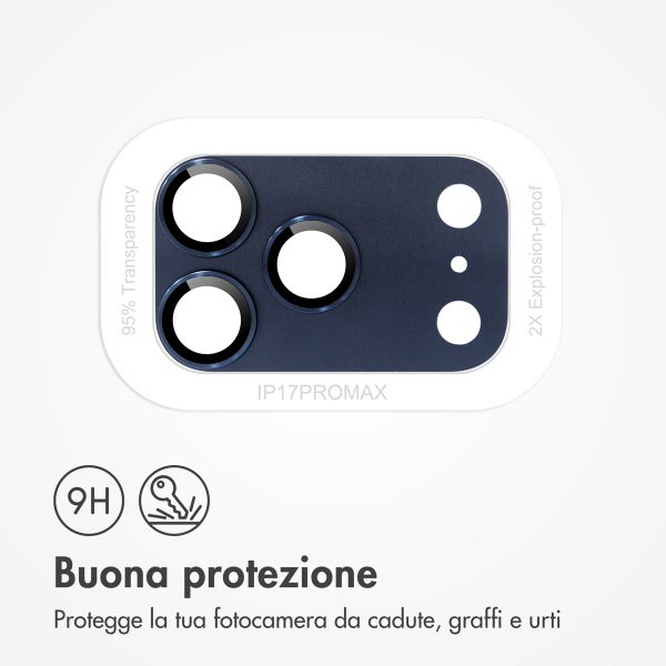 imoshion Protezione fotocamera in Vetro 2 Pezzi Apple iPhone 17 Pro Max - Deep Blue
