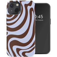 Selencia Cover posteriore Vivid con MagSafe Apple iPhone 13 - Dream Swirl Chocolate
