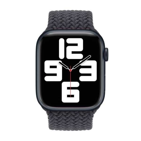 Apple Cinturino Solo intrecciato Apple Watch | 44/45/46/49 mm - Taglia 7 - Midnight