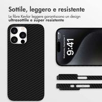 Accezz Cover MagSafe Kevlar® Apple iPhone 15 Pro Max - Nero