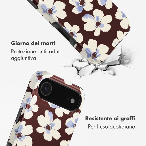 Selencia Cover posteriore Vivid con MagSafe Apple iPhone Air - Choco Flower Pop