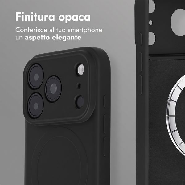 imoshion Cover Posteriore Colorata con MagSafe Apple iPhone 18 Pro Max / 17 Pro Max - Nero