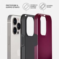 Burga Cover Posteriore Resistente con MagSafe Apple iPhone 14 Pro - Dark Cherry