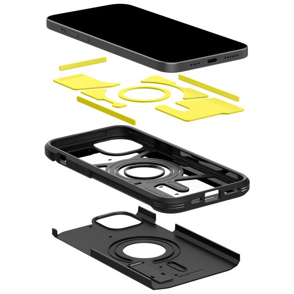Spigen Cover Posteriore Corazzata Tough con MagSafe Apple iPhone 15 - Nero