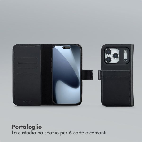 Selencia Libreria rimovibile Olyn con MagSafe Apple iPhone 17 Pro - Nero