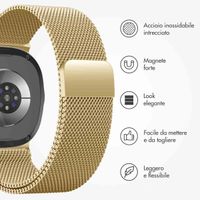imoshion Cinturino milanese magnetico Samsung Galaxy Watch 8 (40/44mm) / Classic (46mm) - Oro