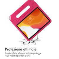 imoshion Cover per tablet a prova di bambino con bambole rimovibili Samsung Galaxy Tab A11 Plus / A9 Plus - Rosa