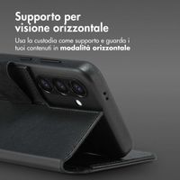 Accezz Cover in pelle 2 in 1 con MagSafe Samsung Galaxy S24 - Onyx Black