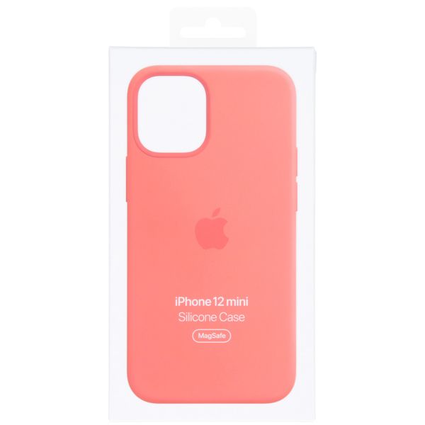Apple Cover Posteriore in Silicone con MagSafe Apple iPhone 12 Mini - Pink Citrus