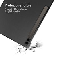 imoshion Cover a libro Trifold Samsung Galaxy Tab S10 Plus / Tab S9 FE Plus / Tab S9 Plus - Nero