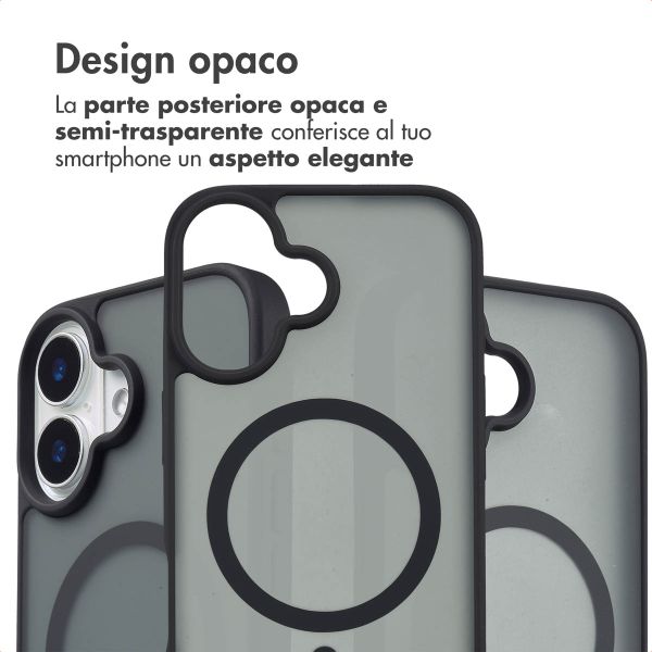 imoshion Cover posteriore Color Guard con MagSafe Apple iPhone 16 - Nero