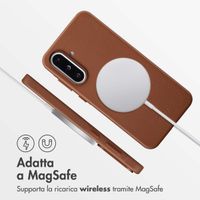 Accezz Cover in Pelle con MagSafe Samsung Galaxy A36 / A56 - Sienna Brown