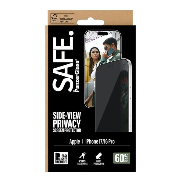 SAFE by PanzerGlass Vetro temperato privacy Ultra Wide Fit con applicatore Apple iPhone 17