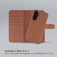 Accezz Cover a libro Edge rimovibile con MagSafe Samsung Galaxy A27 (5G) - Marrone