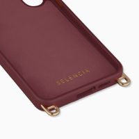 Selencia Cover posteriore Rivièra con MagSafe con ganci rimovibili Samsung Galaxy S24 FE - Bold Burgundy